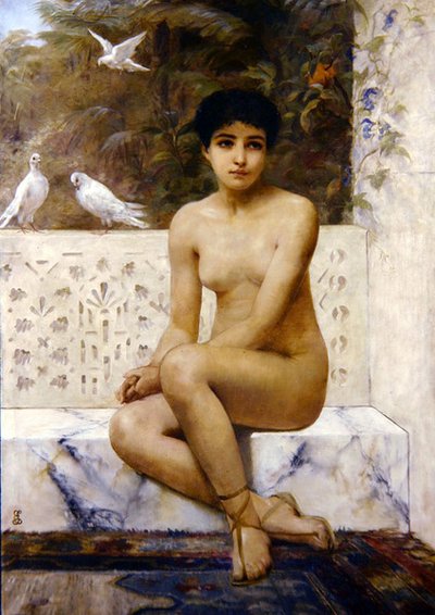 Pronta per il bagno da Edwin Longsden Long