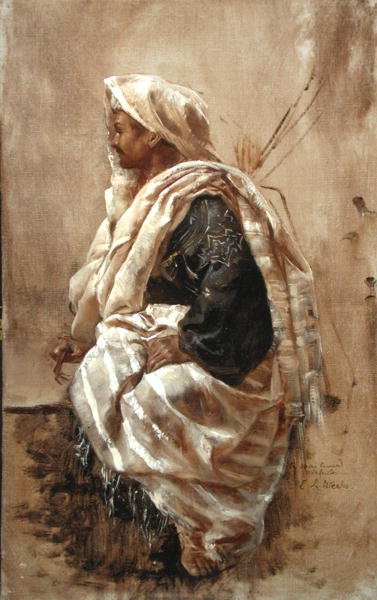 Un arabo seduto da Edwin Lord Weeks