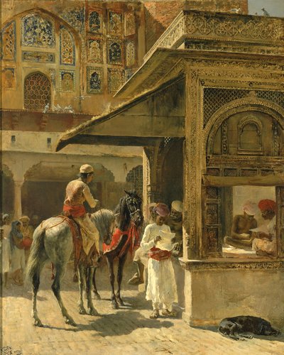 Mercanti indù, ca. 1885 da Edwin Lord Weeks