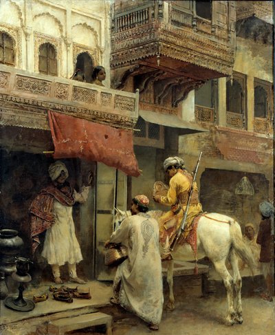 Street Scene in India da Edwin Lord Weeks