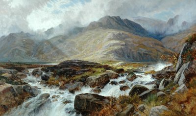 Il Glyder Fawr da Pen-Y Ben Glog, 1876 da Edwin Pettitt