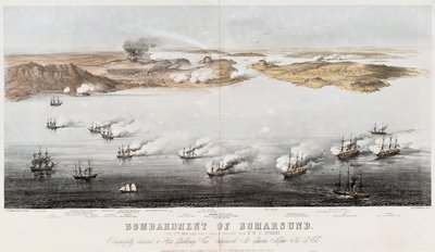 Bombardamento di Bomarsund, 1854 da Edwin Thomas Dolby