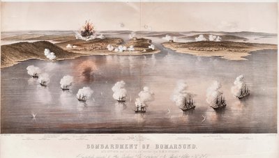 Bombardamento di Bomarsund, 1854 da Edwin Thomas Dolby
