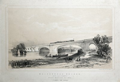 Ponte di Maidenhead sul Tamigi, Great Western Railway da Edwin Thomas Dolby