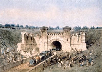 Il tunnel ferroviario di Primrose Hill da Edwin Thomas Dolby