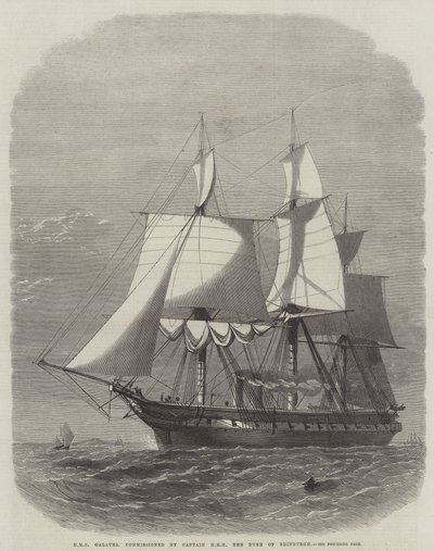HMS Galatea, commissionata dal Capitano HRH il Duca di Edimburgo da Edwin Weedon