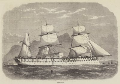 India e il Principe di Galles, HMS Serapis da Edwin Weedon