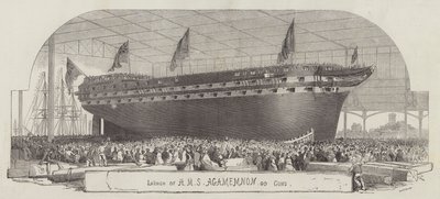 Varo della HMS Agamemnon, 90 cannoni da Edwin Weedon