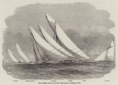 Gara del Royal Thames Yacht Club, gli yacht a Northfleet Hope da Edwin Weedon