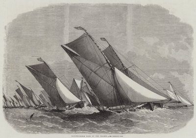 Gara di barche a vela sul Tamigi da Edwin Weedon