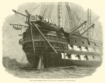Il Cavo Telegrafico Atlantico, Poppa della HMS Agamemnon da Edwin Weedon
