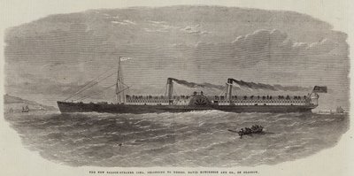 Il nuovo piroscafo-salone Iona, appartenente alla Messers David Hutcheson and Company, di Glasgow da Edwin Weedon