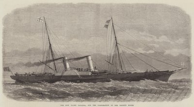 Il nuovo yacht Galatea, per la Corporazione della Trinity House da Edwin Weedon