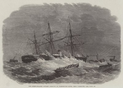 Il piroscafo Ontario incagliato sui banchi di Hasborough, vicino a Yarmouth da Edwin Weedon
