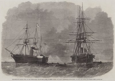 La cattura da parte del Capitano Wilks, della nave da guerra degli Stati Uniti San Jacinto, dei Commissari Confederati Slidell e Mason, a bordo del piroscafo britannico Trent da Edwin Weedon