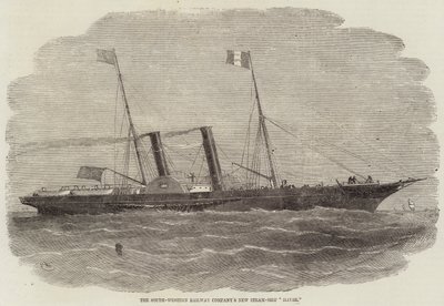 La nuova nave a vapore della South-Western Railway Company, Havre da Edwin Weedon