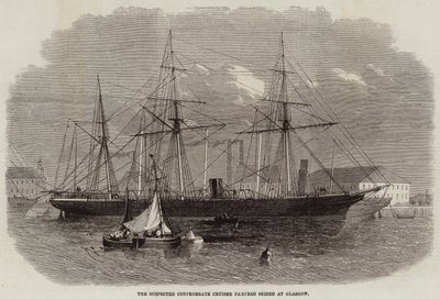 Il sospetto incrociatore confederato Pampero sequestrato a Glasgow da Edwin Weedon