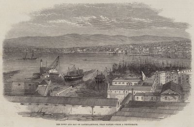 La città e la baia di Castellammare, vicino a Napoli da Edwin Weedon