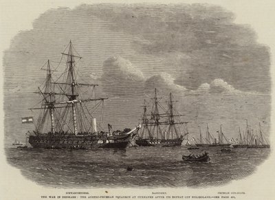 La guerra in Danimarca, lo squadrone austro-prussiano a Cuxhaven dopo la sua sconfitta a Helgoland da Edwin Weedon