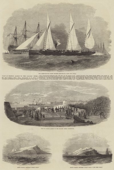 Visita del principe Alberto alla Casa dei Marinai da Edwin Weedon