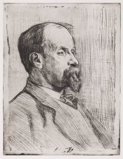 Ritratto di Juhani Aho da Eero Järnefelt