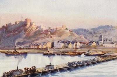 Il Reno: Ehrenbreitstein, Il ponte di barche da Effie Jardine