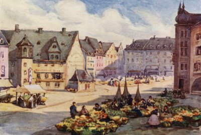 Il Reno: Il mercato, Magonza da Effie Jardine