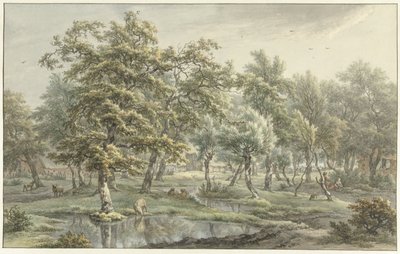 Paesaggio a Eext (Provincia di Drenthe) da Egbert van Drielst