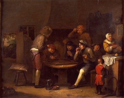 Interno di una fattoria da Egbert van the Elder Heemskerck