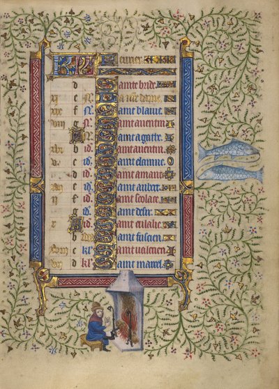 Pagina del calendario di febbraio; Tenersi caldi: Pesci da Egerton Master