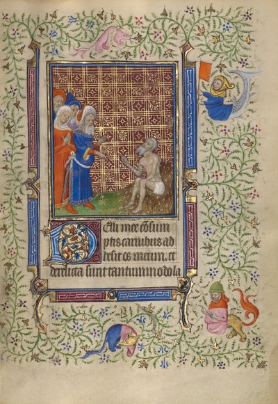 Giobbe deriso dalla moglie e dagli amici da Egerton Master