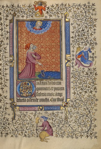 Lavoro che indica un mantello a terra da Egerton Master