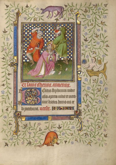 La lapidazione di Santo Stefano da Egerton Master