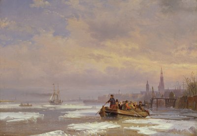 Nave nel ghiaccio, 1854 da Egidius Linnig