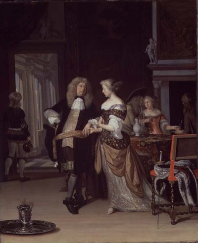 Figure in un interno, 1678 da Eglon van der Neer
