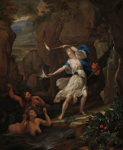 Circe punisce Glauco trasformando Scilla in un mostro da Eglon van der Neer