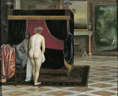 La moglie di Kandaules scopre il nascondiglio di Gyges da Eglon van der Neer