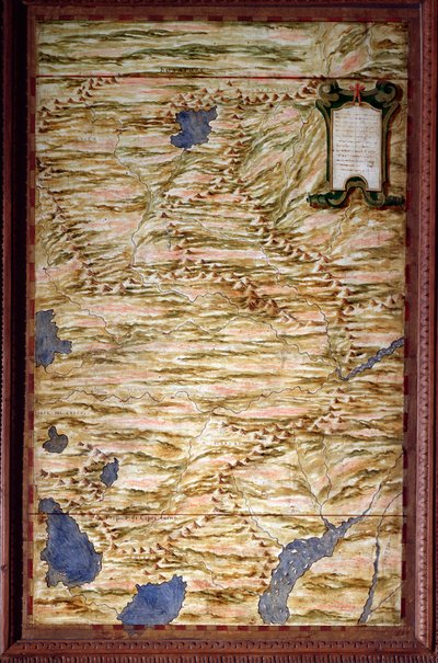 Mappa del Perù Mappa realizzata da Egnazio Danti (1536-1586) matematico, cosmografo e architetto italiano. Intorno al 1567. Firenze, Palazzo Vecchio, Sala del Mappamondo da Egnazio Danti