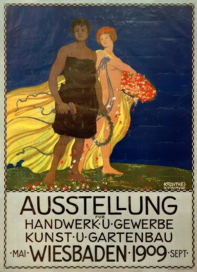 Mostra di artigianato e commercio, arte e giardinaggio, Wiesbaden da Egon Josef Kossuth