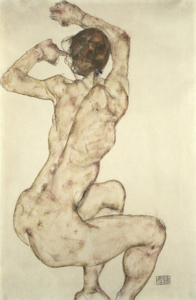 Nudo Accovacciato, 1915 da Egon Schiele
