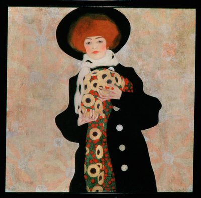 Bildnis einer Frau mit schwarzem Hut [Ritratto di una donna ... da Egon Schiele