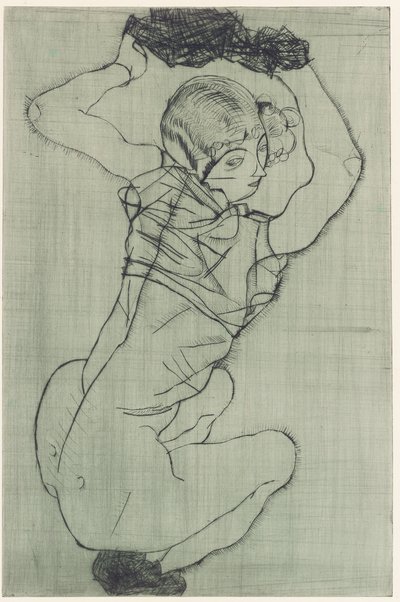 Accovacciato da Egon Schiele