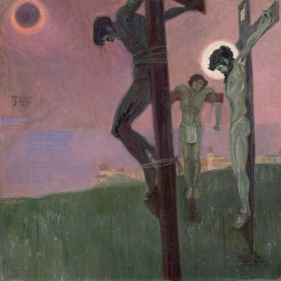 Crocifissione con sole oscurato da Egon Schiele