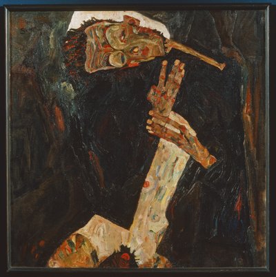 Il poeta (olio su tela) da Egon Schiele