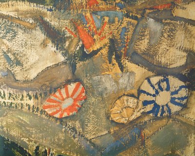 Entschwebung (Die Blinden III), Il cieco ... (olio e acquerello su tela) da Egon Schiele