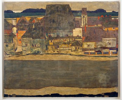 Häuser am Fluss II - Case sul fiume II ... da Egon Schiele