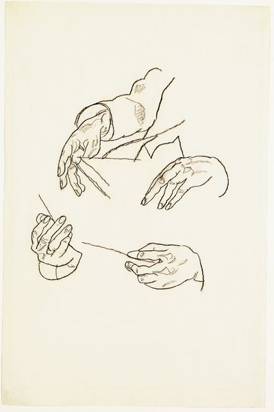 Mani, studi per un ritratto del Dr. Hugo Koller da Egon Schiele