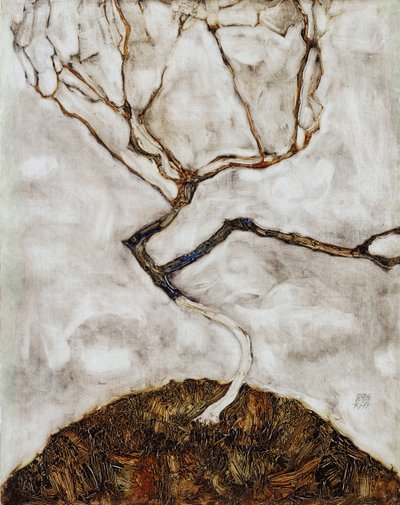 Piccolo albero in tardo autunno da Egon Schiele