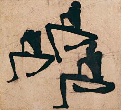 Composizione di tre nudi maschili da Egon Schiele