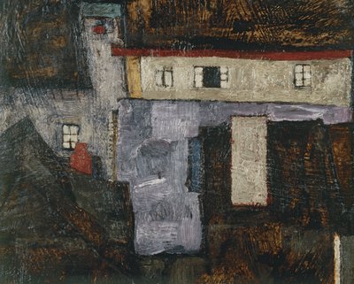 Krumau e der Moldau Krumlov sul fiume Moldava, ... (olio su tela) da Egon Schiele
